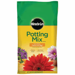 Potting Mix 25 Qt. for Container Plants, Flowers, Vegetables, Shrubs, Feeds up to 6 Months