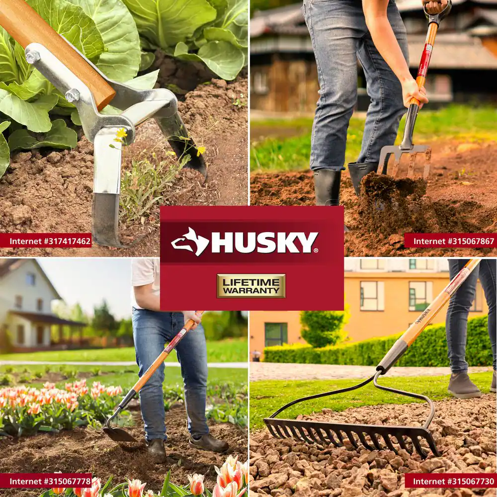 54 In. L Wood Handle Action Hoe with Grip - Image 9