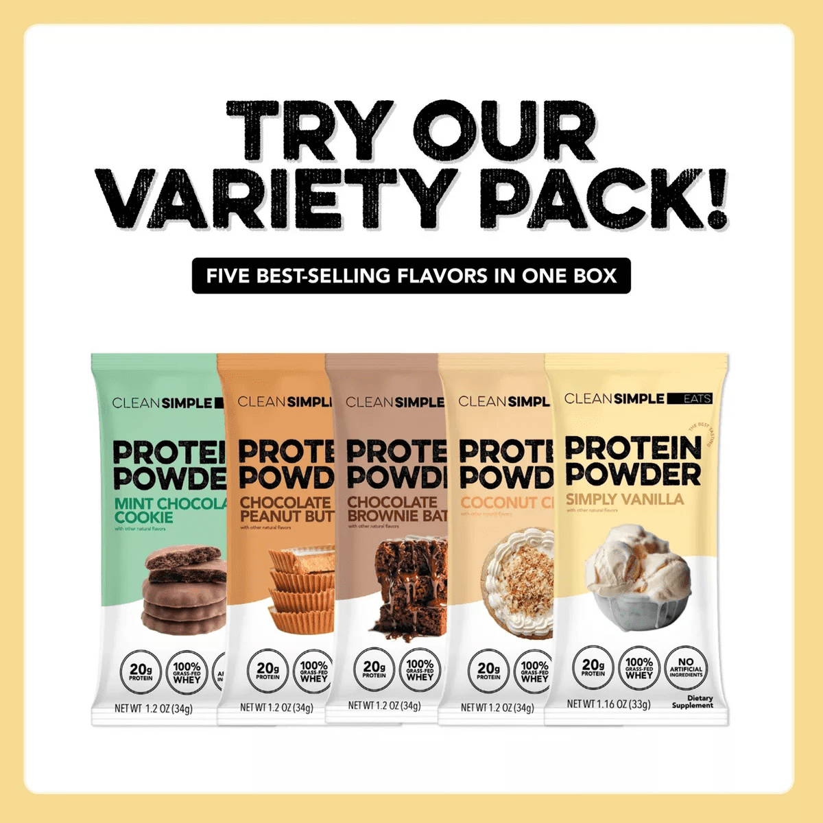 Clean Simple Eats Protein Powder Sticks - Simply Vanilla - 11.6Oz/10Ct - Image 6