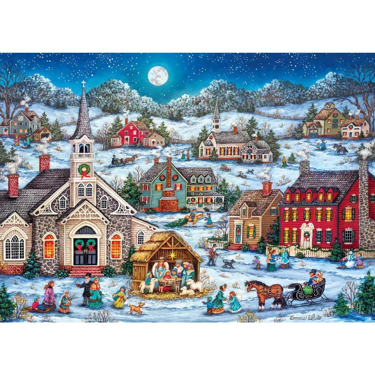 Masterpieces 1000 Piece Christmas Jigsaw Puzzle - Peace on Earth - Image 3