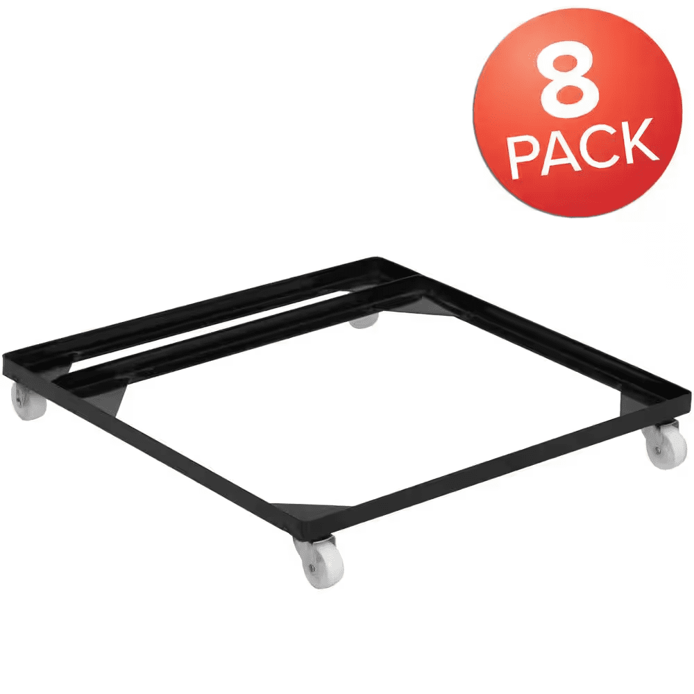 Stack Chair Dolly with Wheels - Black (Set of 8) - Image 3