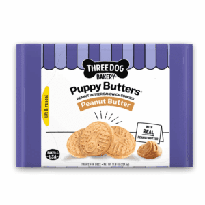 Puppy Butters, Crunchy Peanut Butter Dog Sandwich Cookies, 11.8 Oz