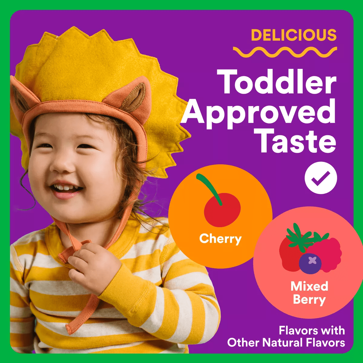 Smartypants Organic Toddler Multi & Vegetarian Omega 3 Gummy Vitamins with D3, C & B12 - 45 Ct - Image 6