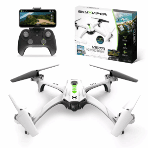 Sky Viper Vista HD Video Drone: Built-In Camera, Remote Control, Bluetooth, Beginner Skill Level