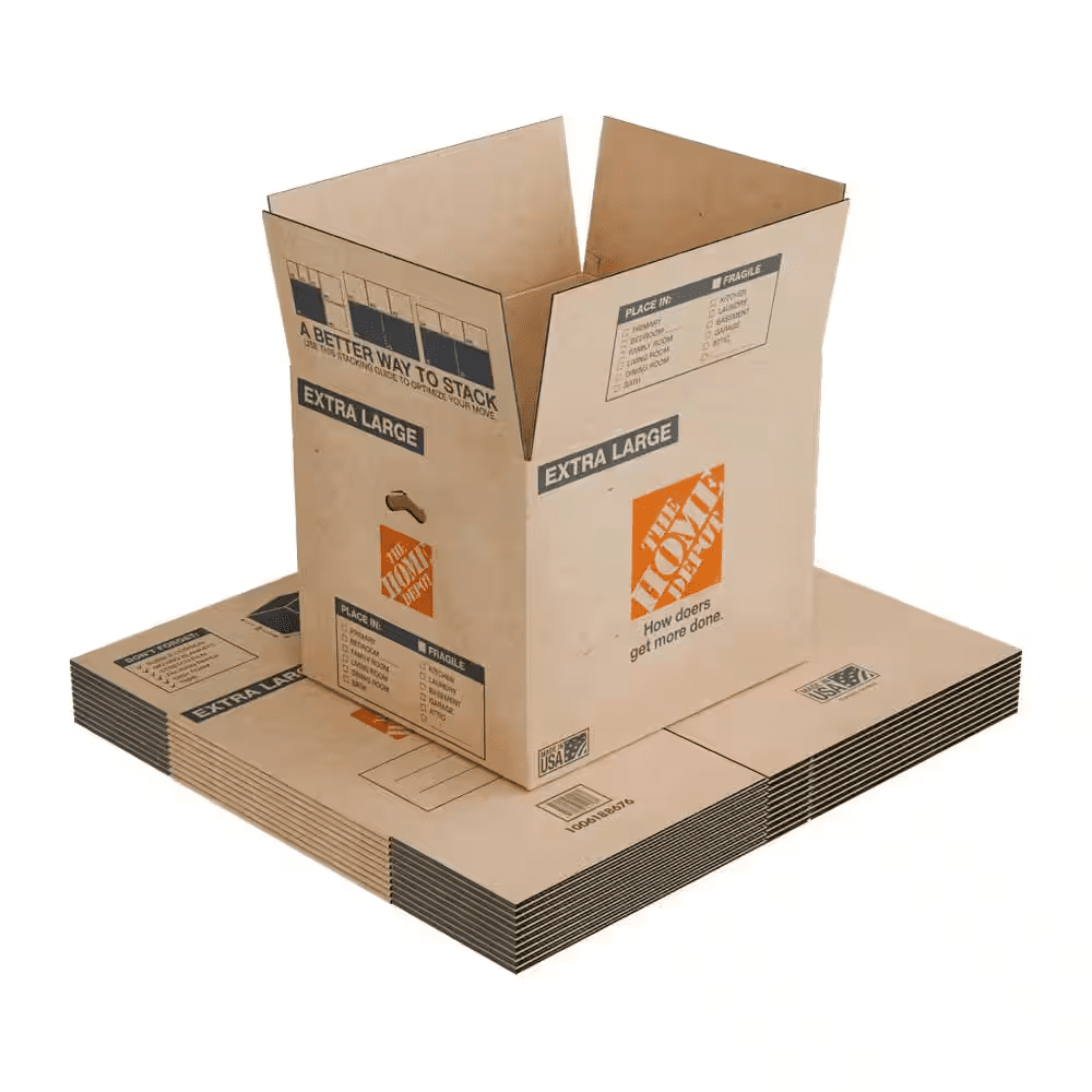 24 In. L X 20 In. W X 20 In. D Extra-Large Moving Shipping and Packing Box with Handles - Image 4