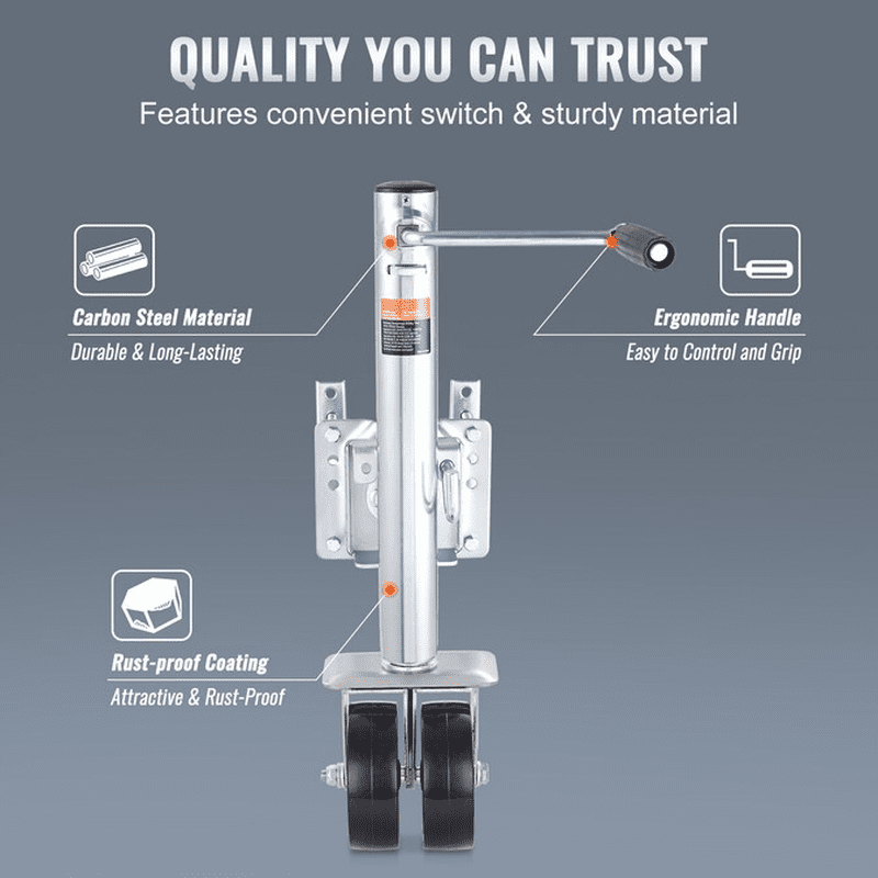 Silver 0.9-Ton Steel Forklift Jack - Image 3