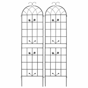 2-Pack Metal Garden Trellis-71" Tall Plant Supports for Climbing Vines, Garden Panels for Pots, Fences & Flower Beds