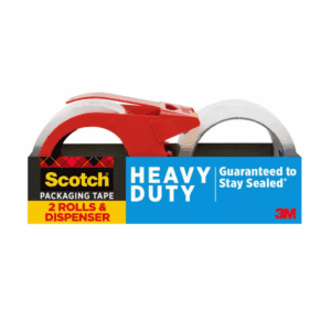 1.88 In. X 54.6 Yds. Heavy Duty Shipping Packaging Tape with Dispenser (2-Pack)