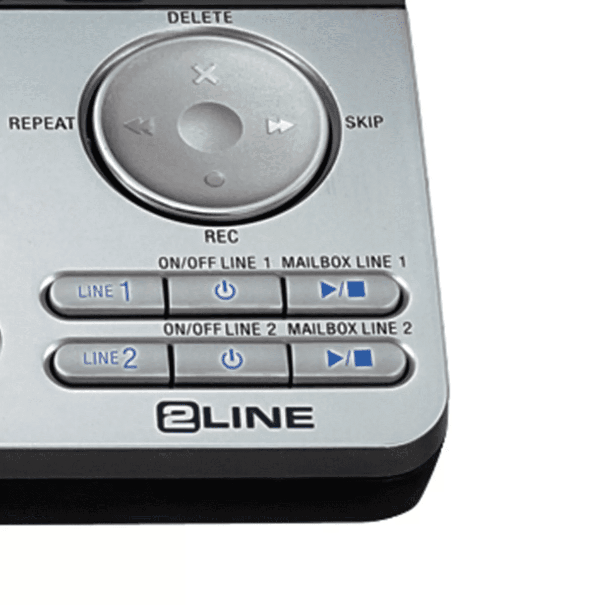 Vtech® 2-Line 1-Handset DECT 6.0 Expandable Cordless Phone System for Landline, Dual Digital Answering System, Speakerphone, and Dual Keypad in Black - Image 3