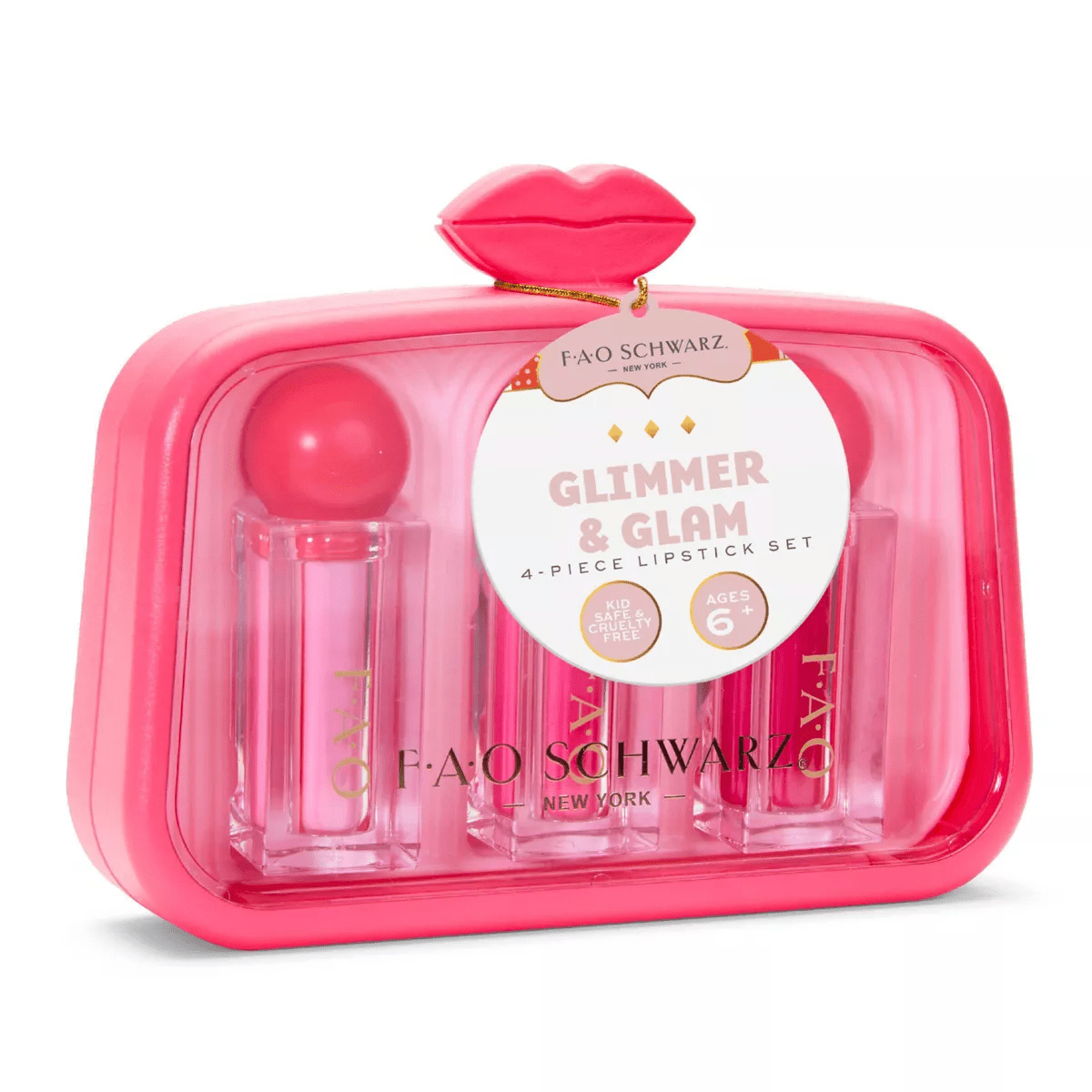 FAO Schwarz Glimmer & Glam 4Pc Lipstick Set - Image 5