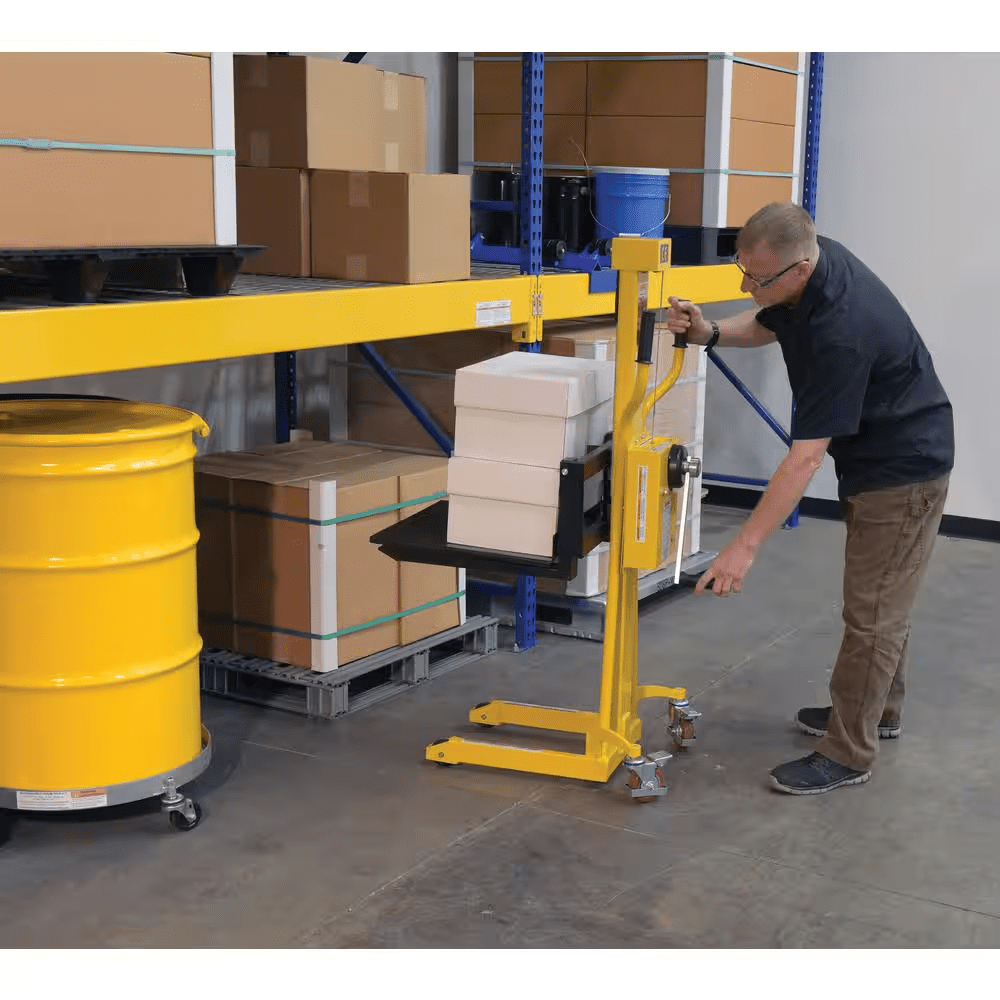 330 Lb. Capacity 23 In. X 59 In. Portable Hand Winch Lifter - Image 7