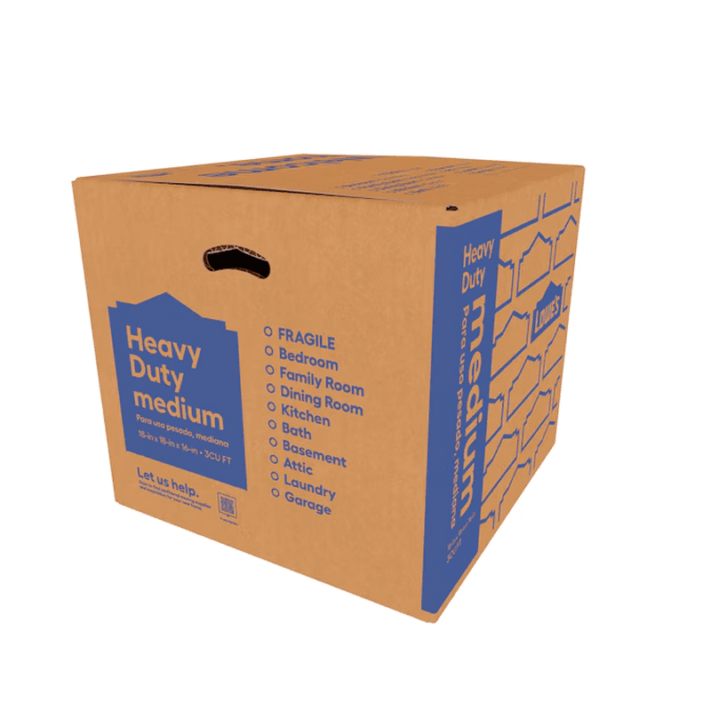 22-In W X 21.5-In H X 22-In D Classic X-Large Cardboard Moving Box with Handle Holes - Image 14