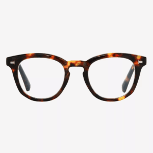 Women'S Plastic round Blue Light Filtering Glasses - Universal Thread Brown/Tortoise Print Diopter