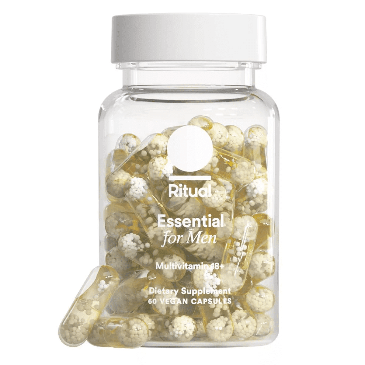 Ritual Multivitamin for Men 18+ with Vegan Omega-3 DHA, Vitamin D3 and B12 Vegan Capsules - Mint Essenced - 60Ct