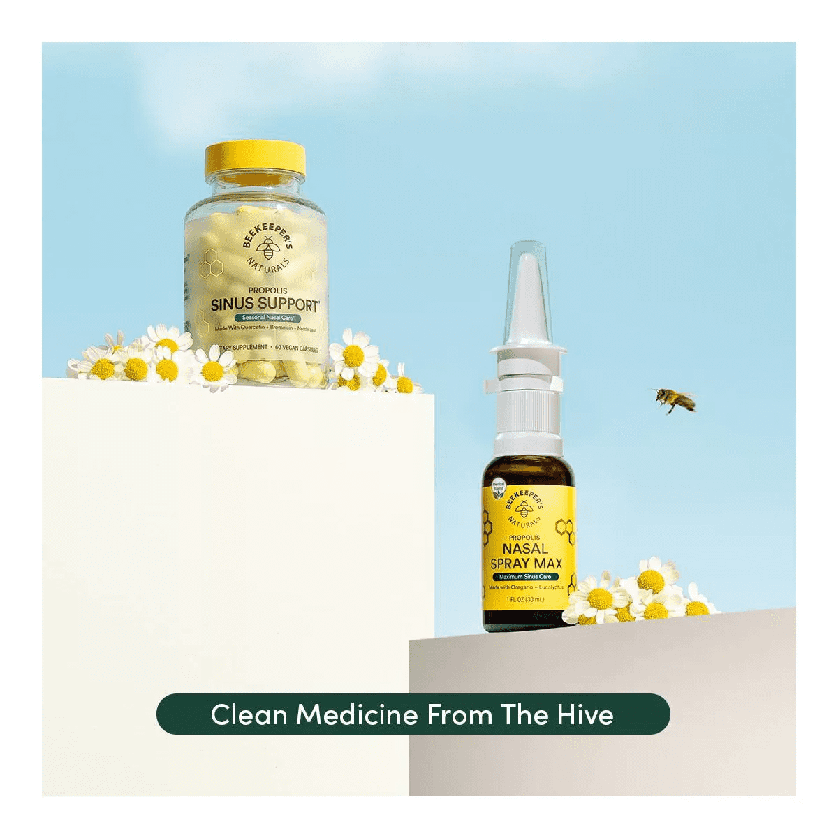 Beekeepers Naturals Propolis Xylitol Nasal Spray Max - 1 Fl Oz/30Ml - Image 7