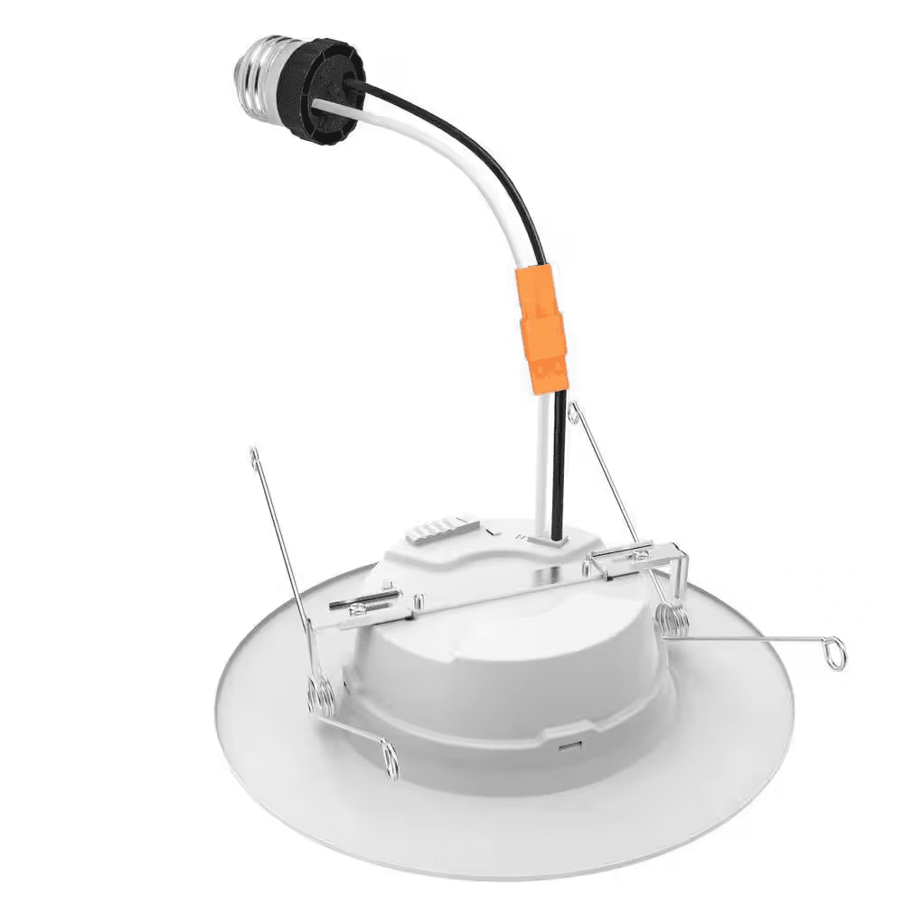 5/6 In. Integrated LED Recessed Retrofit Light Trim with Selectable Color Temperature, (4-Pack) - Image 11