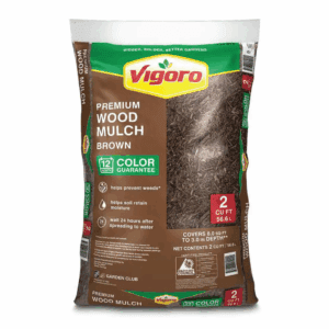 2 Cu. Ft. Premium Brown Wood Shredded Bagged Mulch