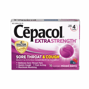 Cepacol Extra Strength Sore Throat & Cough Lozenges - Benzocaine - Mixed Berry - 16Ct