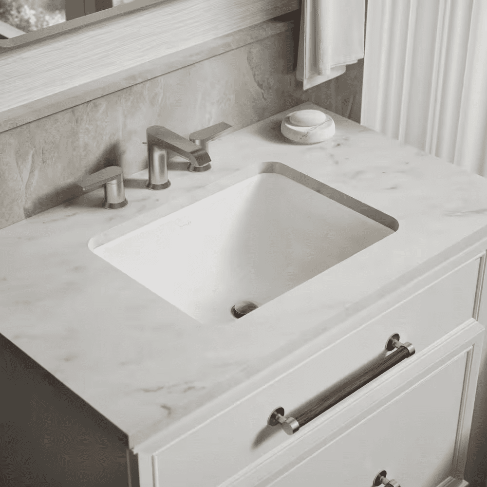 Caxton 20.4 In. X 15.75 In. Undermount Bathroom Sink in White Vitreous China - Image 2