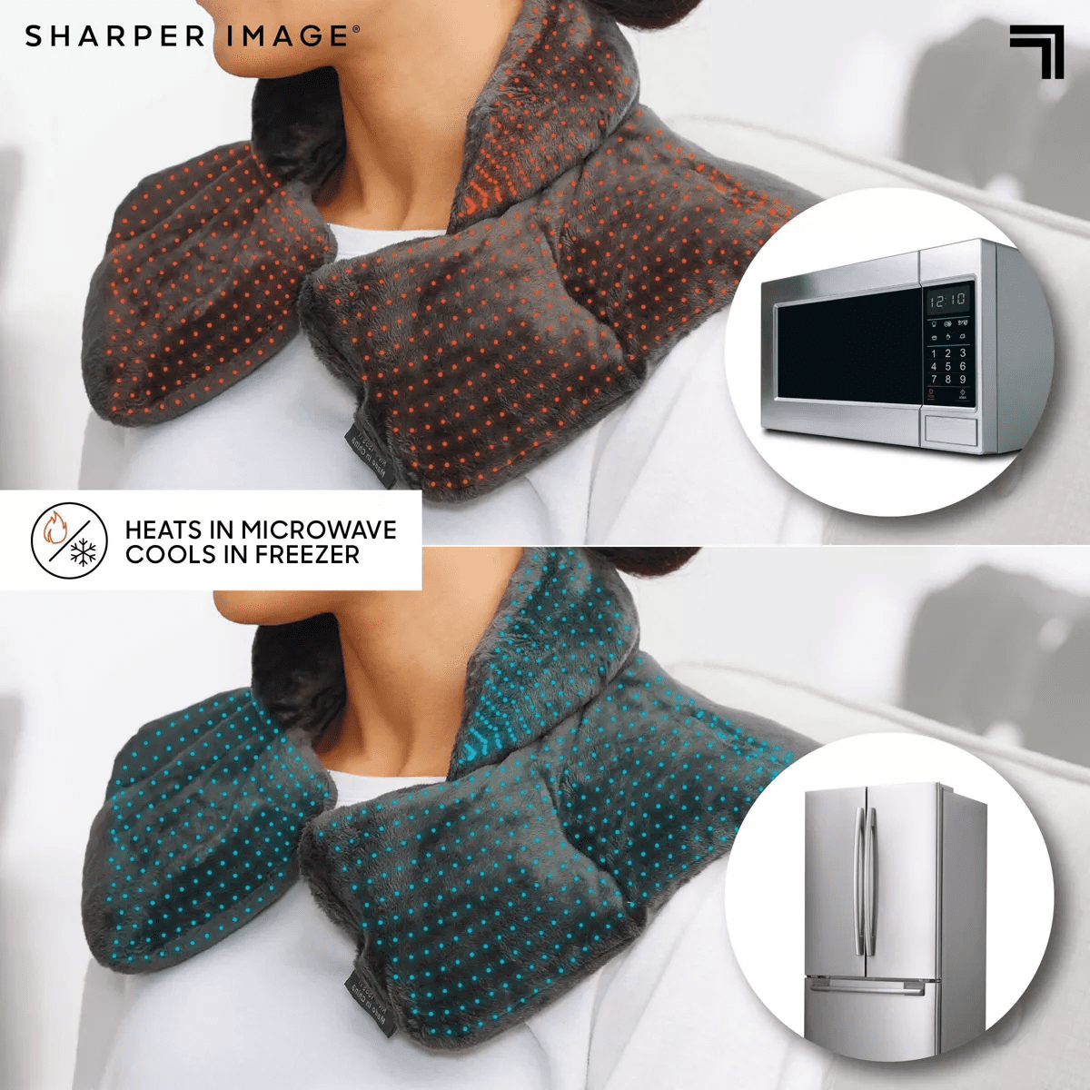 Sharper Image Heated Neck and Shoulder Wrap - Image 4