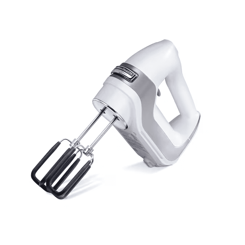 7 -Speed Hand Mixer with Storage ( White )