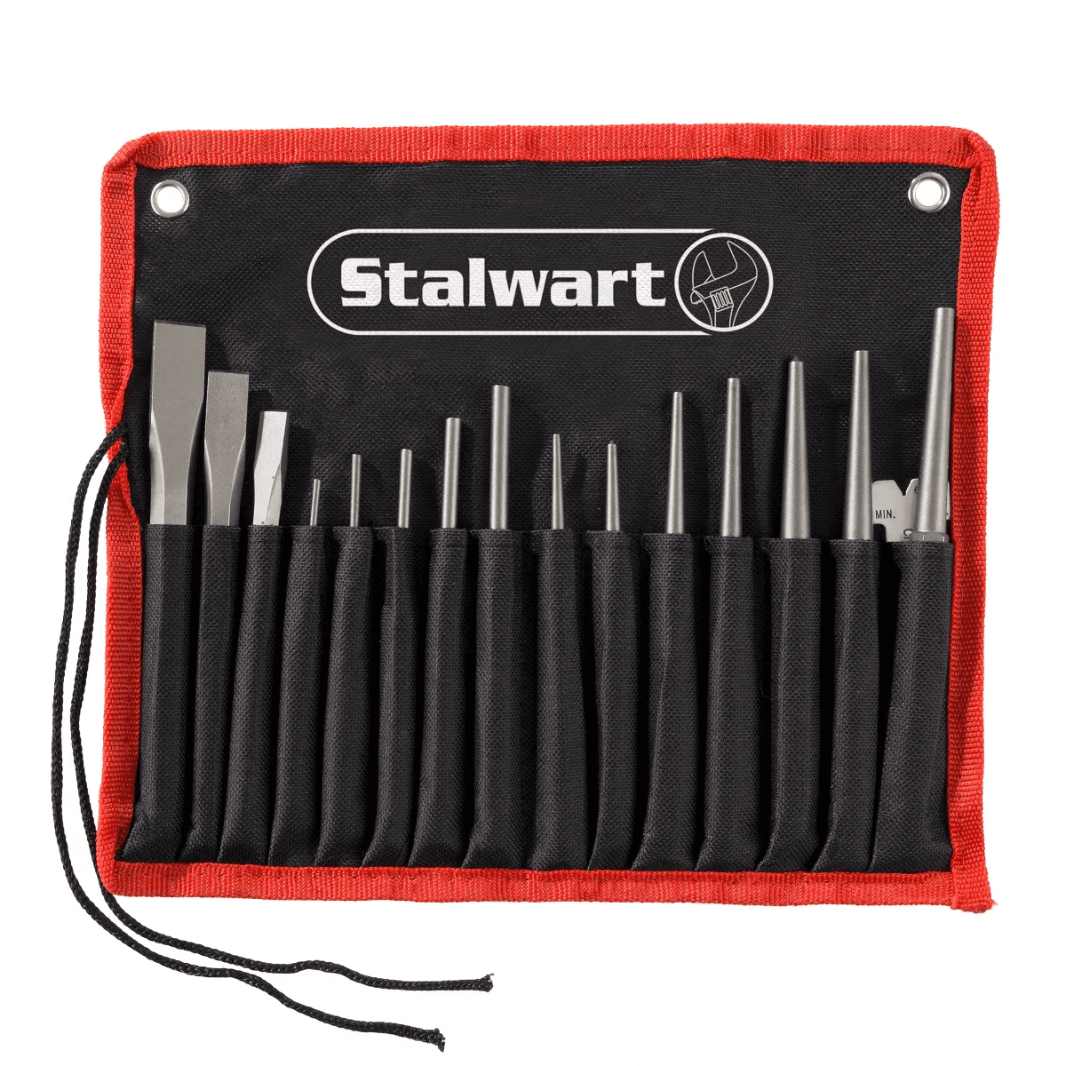 Fleming Supply Punch and Chisel Set with Storage Case - 16 Pieces