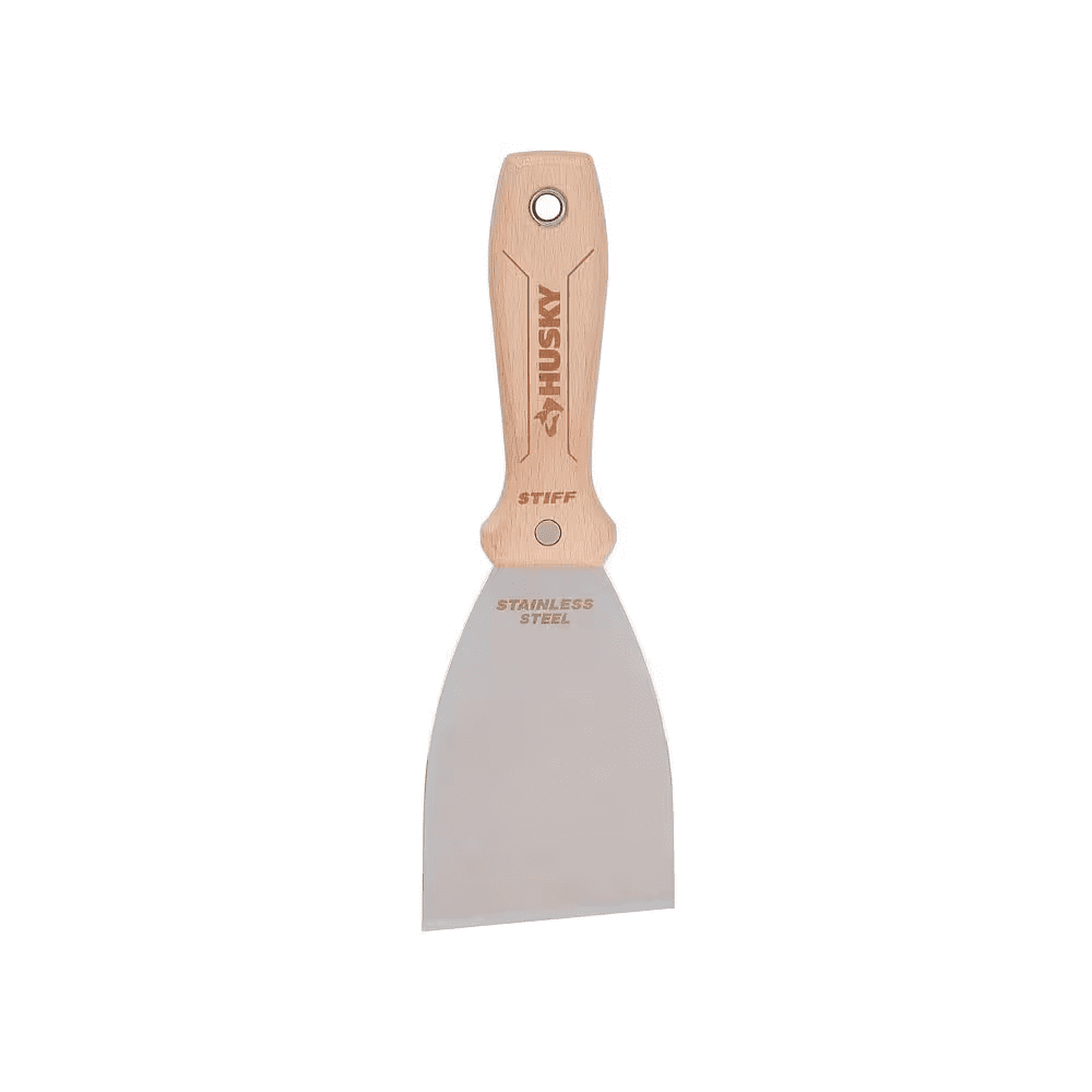 3-Pack Wooden Handle Putty Knife and Scraper Set with Stainless Steel Blade - Image 6