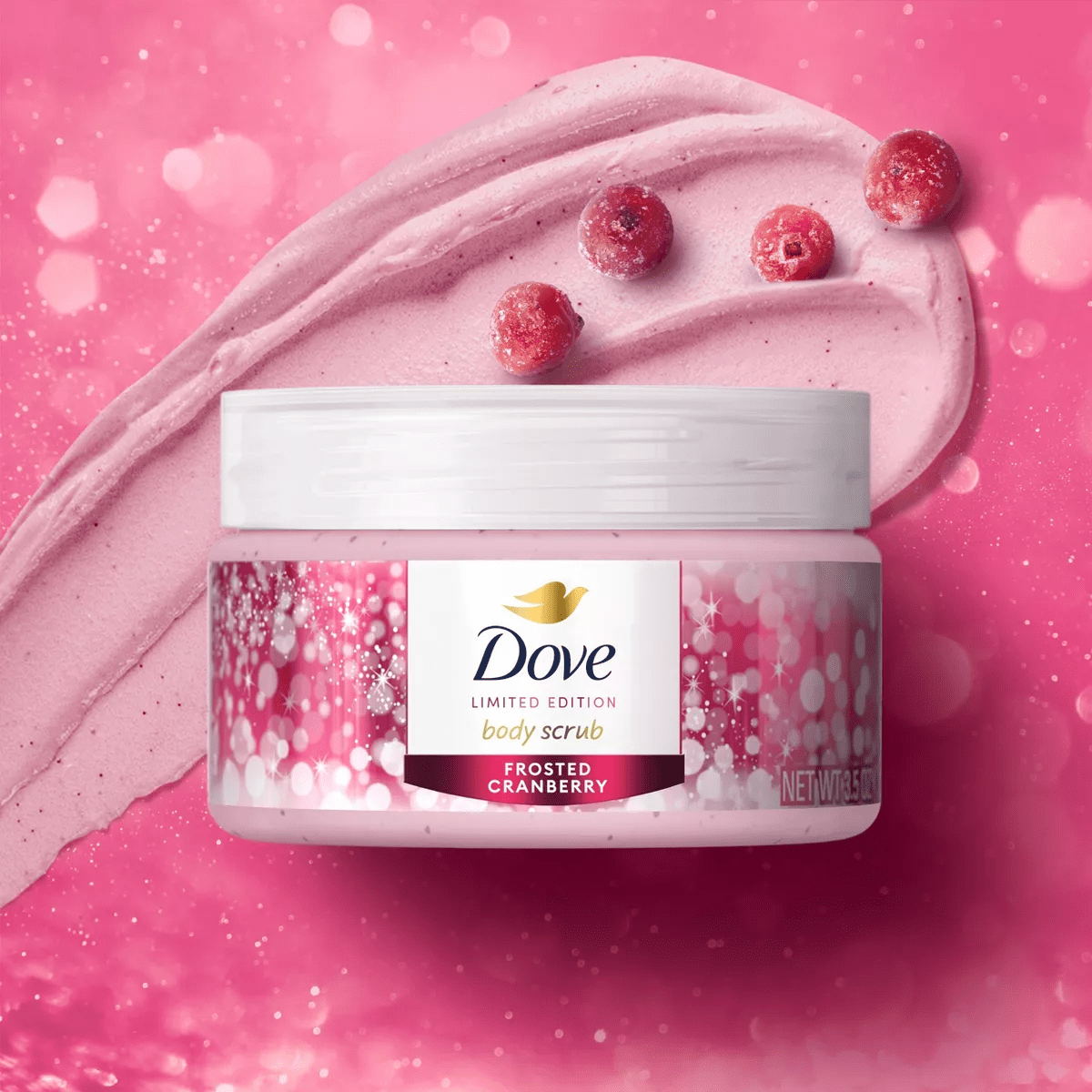 Dove Beauty Limited Edition Mini Body Scrub - Frosted Cranberry - 3.5Oz - Image 5