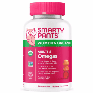 Smartypants Organic Women'S Multi & Vegetarian Omega 3 Gummy Vitamins with D3, C & B12 - 90 Ct