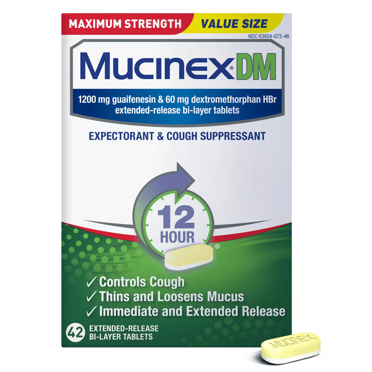 Mucinex DM Max Strength 12 Hour Cough Medicine - Tablets - Image 14