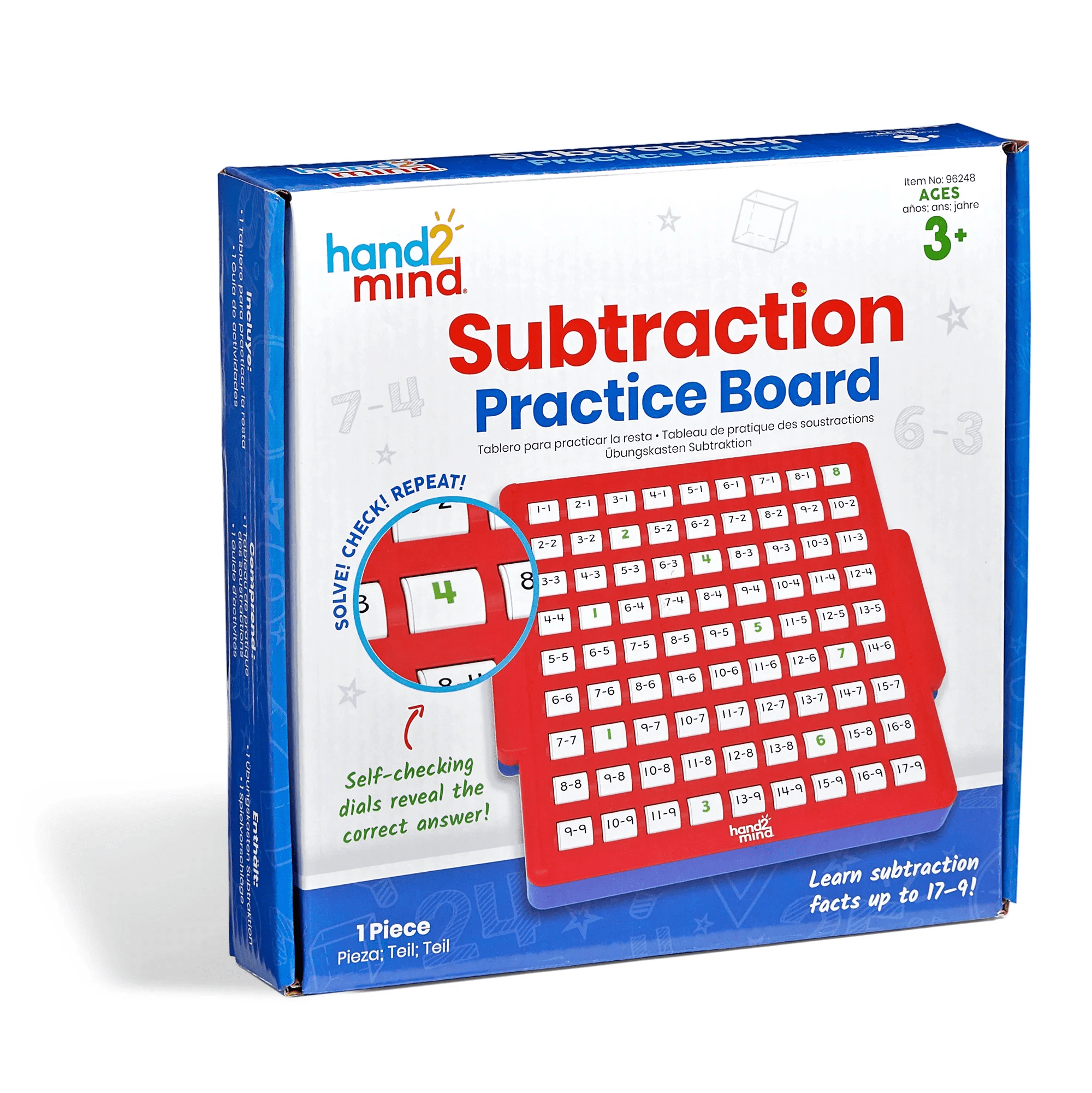 Subtraction Practice Board, Educational Math Games for Kids - Image 4
