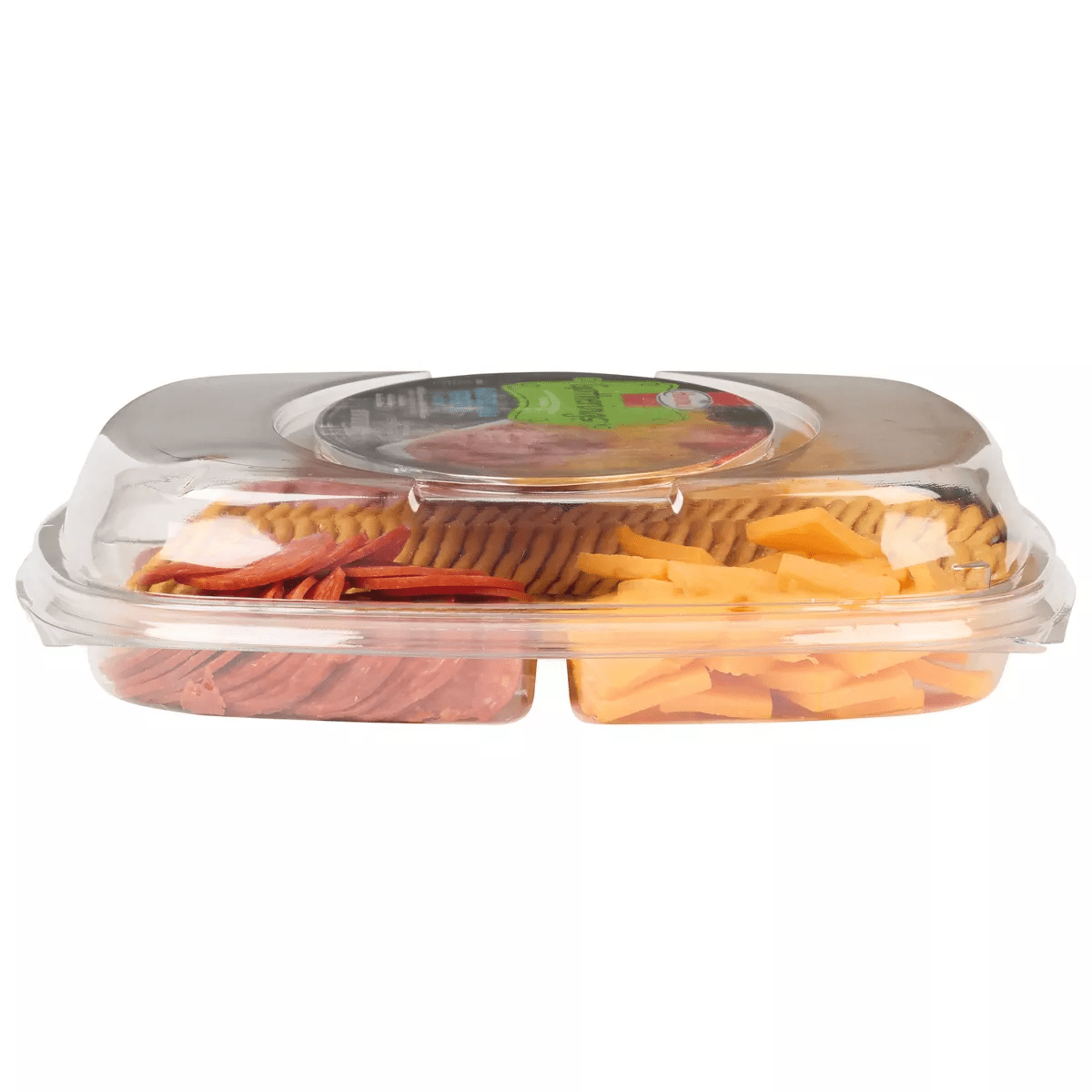 Hormel Gatherings Hard Salami, Pepperoni, Cheese & Crackers Charcuterie Party Tray - 28Oz - Image 2