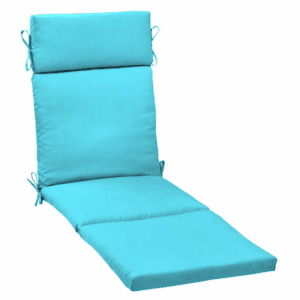 21 In. X 72 In. Outdoor Chaise Lounge Cushion in Pool Blue Leala