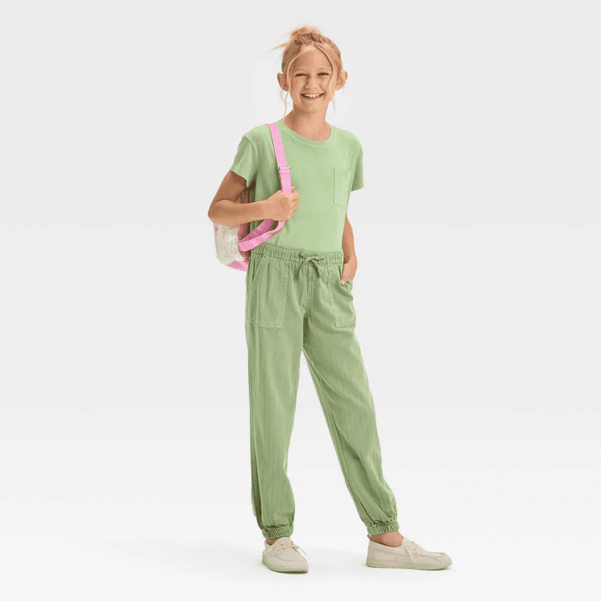 Girls' 10.5" Sequin Llama Backpack - Cat & Jack™ Pink: Elementary School, Acrylic Shell, Zip Closure, 3-9 Years - Image 5