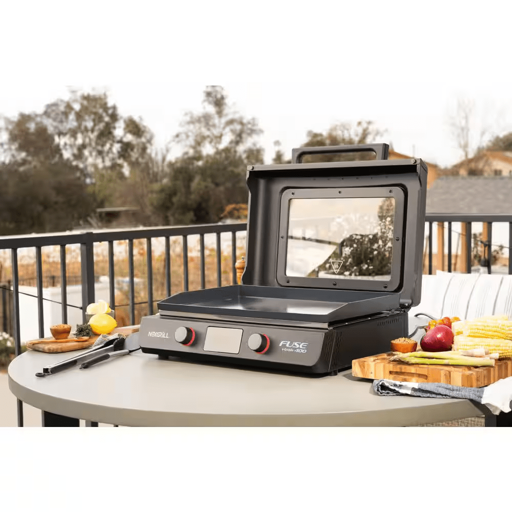 Fuse 400 22 In. Tabletop Electric Grill Griddle in Black - Image 11