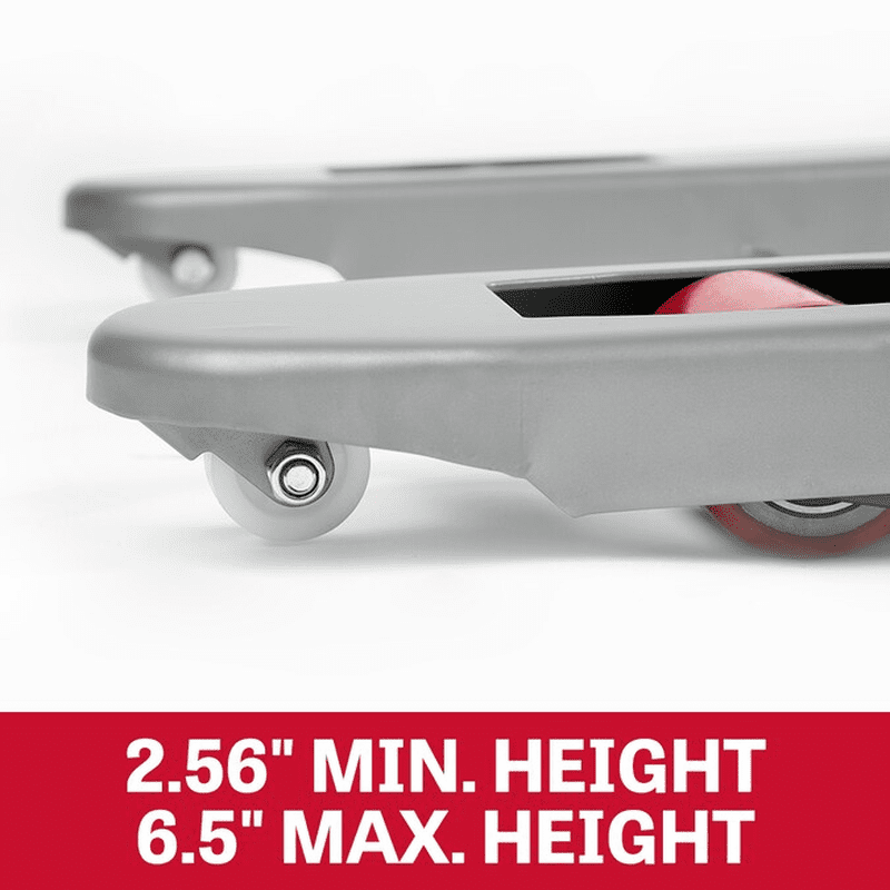 5500-Lb Capacity 4 -Wheel Gray Steel Heavy Duty Platform Truck - Image 3