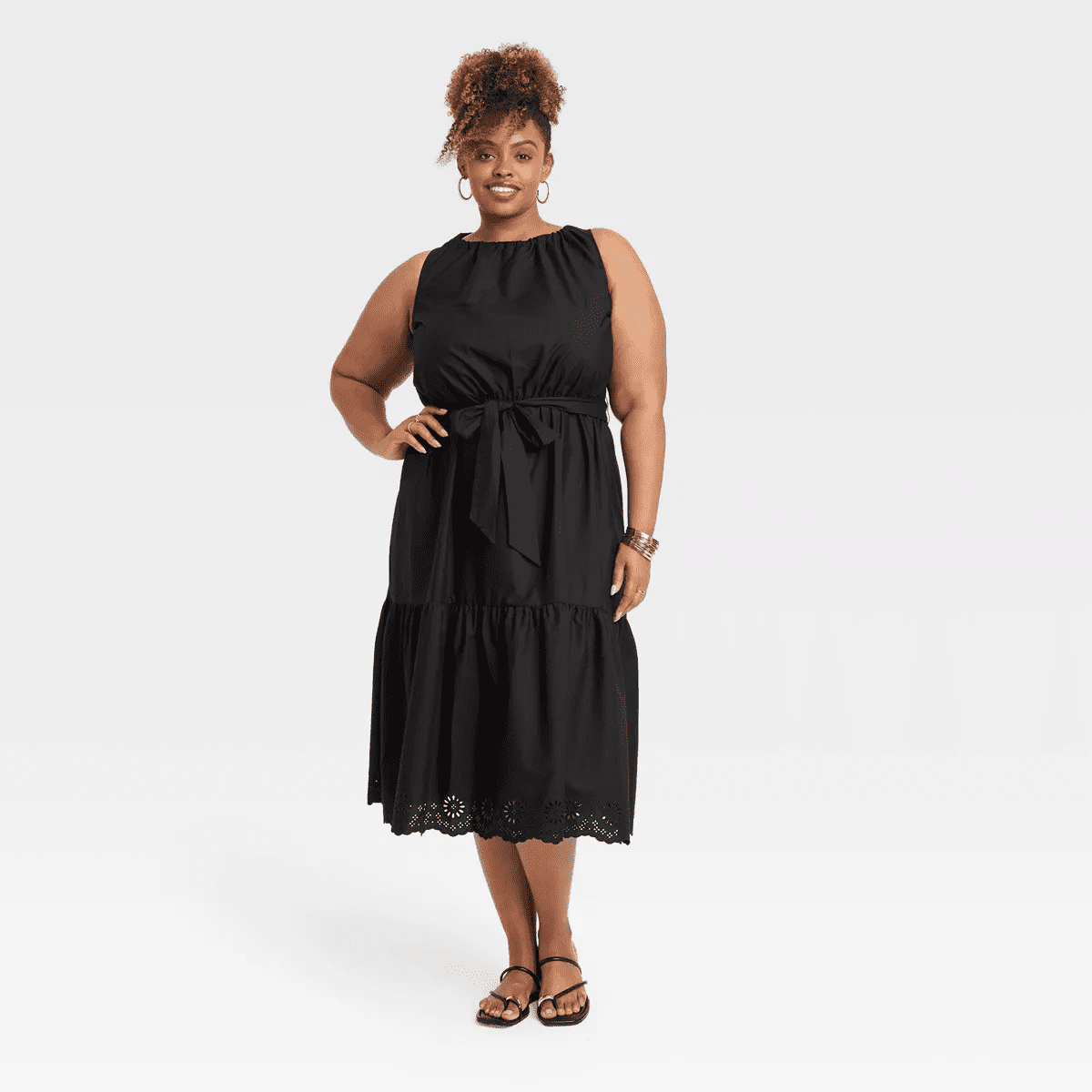 Smooth Band and Ball Ring Set 3Pc - a New Day Gold - Image 7