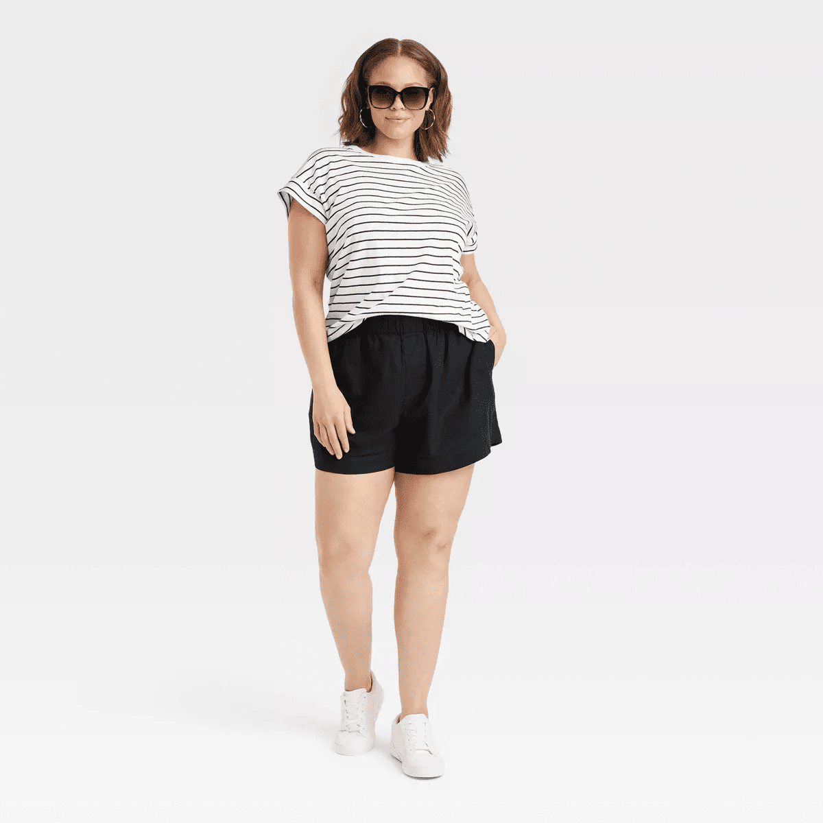 Women'S Metal Oversized Cateye - a New Day™ Black: Maximum UV Protection, Recycled Plastic & Metal Frame - Image 3