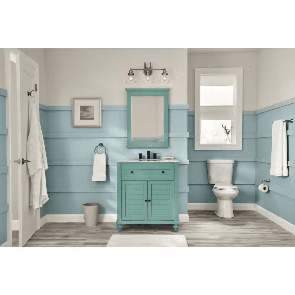 12 Inch Rough in Two-Piece 1.1 GPF/1.6 GPF Dual Flush Elongated Toilet in White Seat Included - Image 9