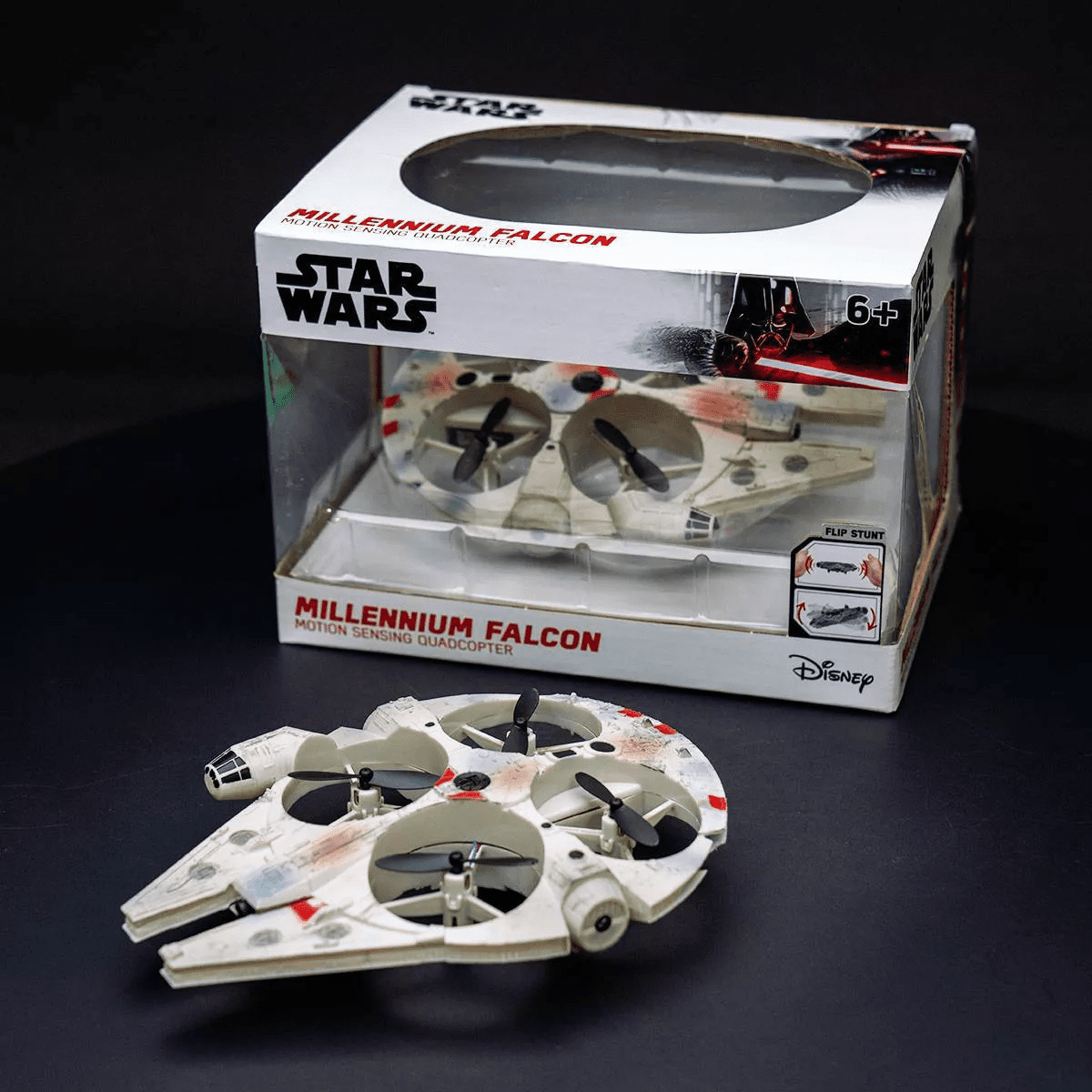 World Tech Toys Star Wars Millennium Falcon Motion Sensing Drone Quadcopter - Image 7