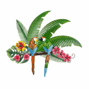 Outdoor Metal Bird Wall Sculpture for Patio Garden Living Room Decorations