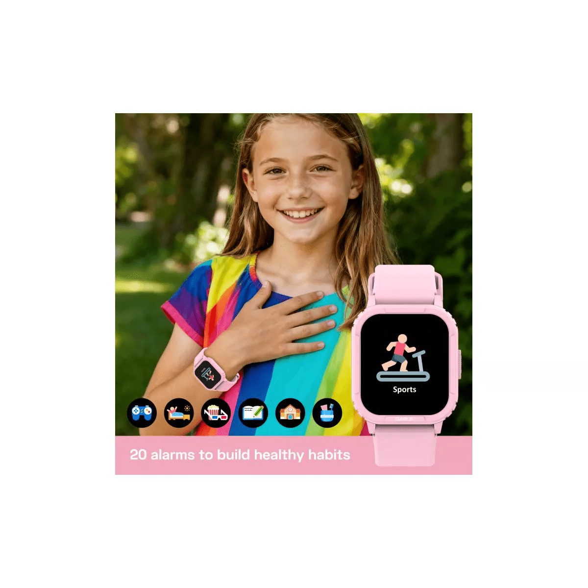 Cubitt Jr Smart Watch Fitness Tracker for Kids and Teens, with Games, Step Counter, Sleep Monitor, Heart Rate Monitor, Activity Tracker - Image 5