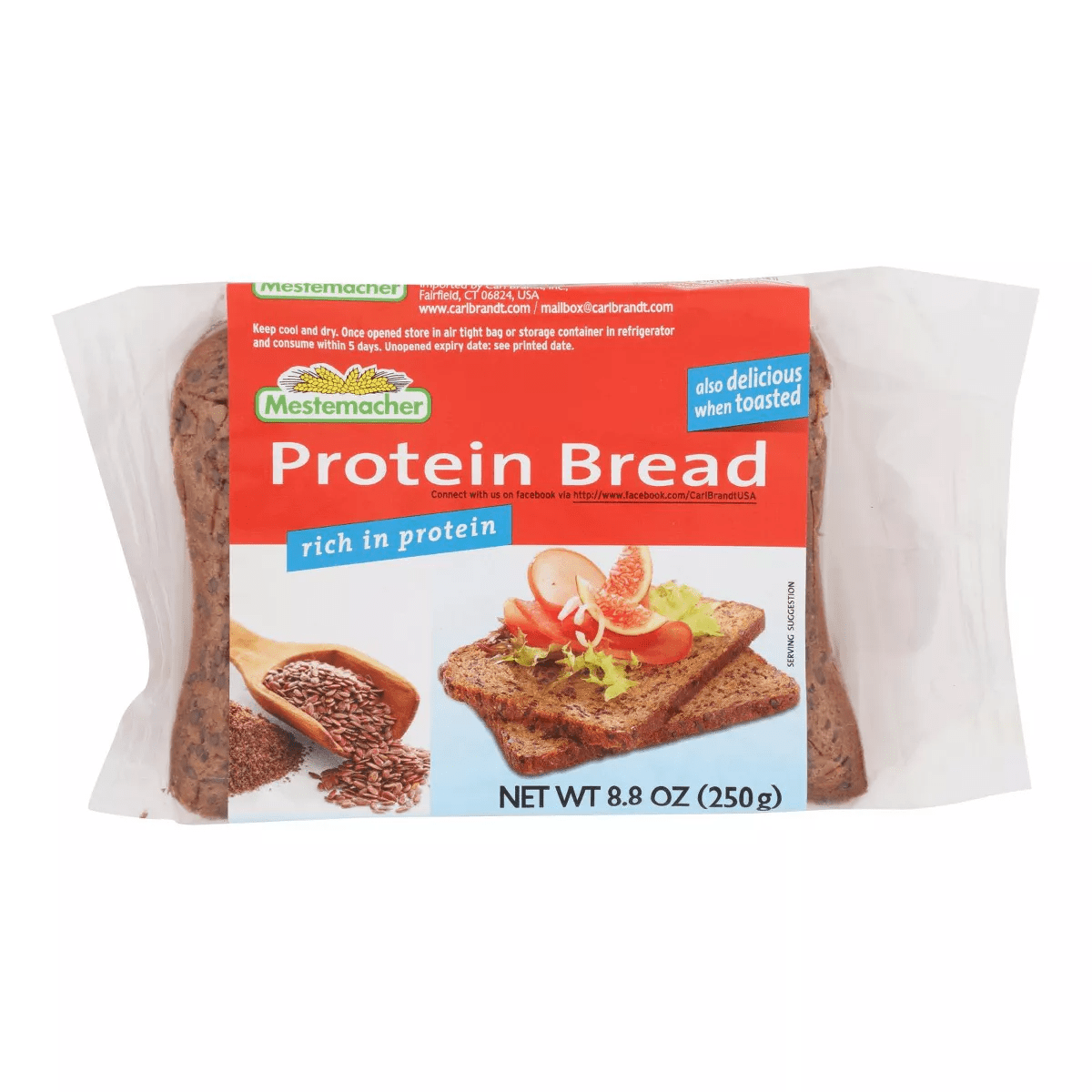 Mestemacher Protein Bread - Case of 9/8.8 Oz - Image 2