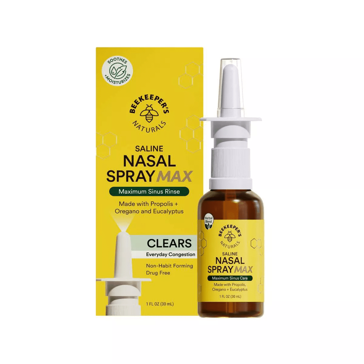 Beekeepers Naturals Propolis Xylitol Nasal Spray Max - 1 Fl Oz/30Ml - Image 6