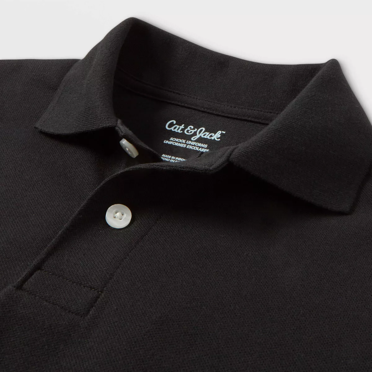 Boys' Short Sleeve Pique Uniform Polo Shirt - Cat & Jack™ - Image 3