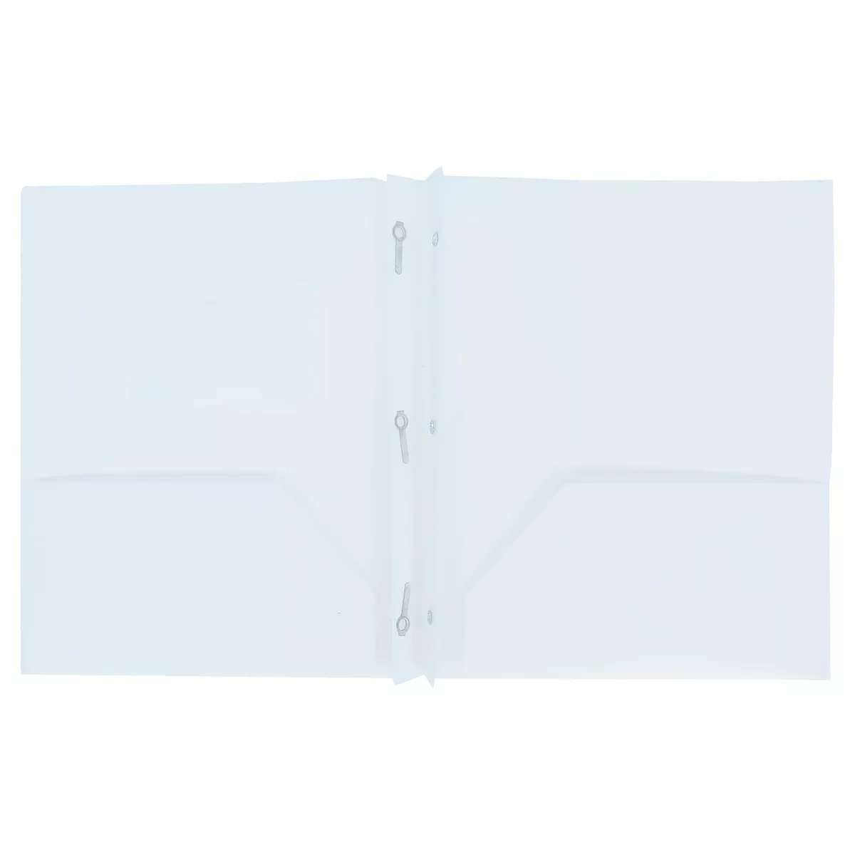 2 Pocket Plastic Folder with Prongs - Up&Up - Image 3