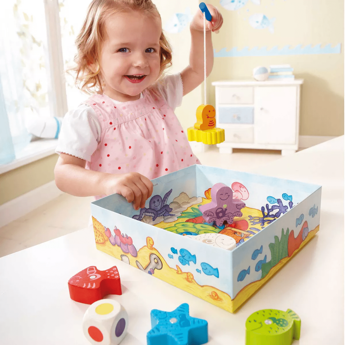 HABA My Very First Games - Here Fishy Fishy! Magnetic Fishing Game Ages 2+ Made in Germany Toddler Games, Learning Toys, Preschool Toys - Image 3