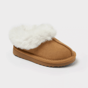 Toddler Piper Faux Fur Cuff Scuff Slippers - Cat & Jack