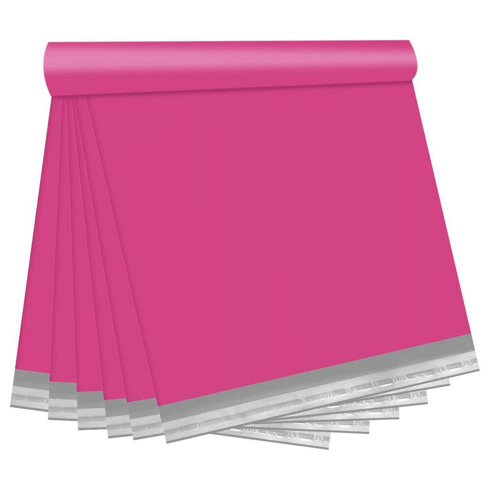 Pink Poly Mailers 14.5 X 19 In. 100 Pack Strong Adhesive Waterproof Shipping Envelopes for Clothing and Small Business