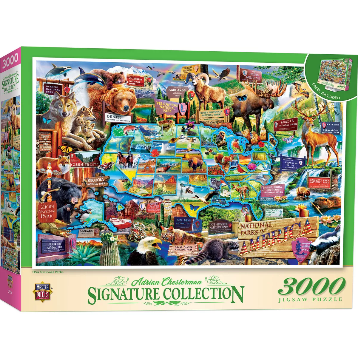 Masterpieces Signature Collection USA National Parks 3000 Piece Jigsaw Puzzle - Flawed - Image 2